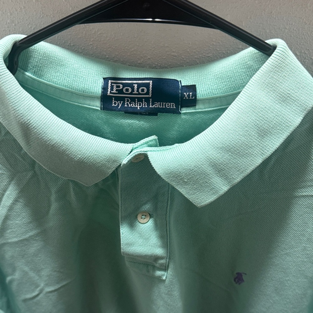 Polo by Ralph Lauren Men's Light Green Polo Shirt